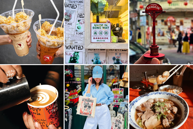 DAY2 享受飯店時光→曼谷老城區~松瓦路+嵩越路(推薦咖啡廳、小吃、選品店)→帕空鮮花市場+贈送一束手折蓮花→紀念大橋打卡日落美景→法拉貝拉河景浪漫餐廳(現點現付)