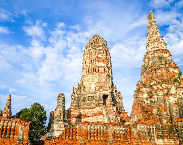 大城野生動物園→泰式木屋風味餐→大城最美古廟-柴瓦塔納蘭寺→喬德拉查達夜市(推薦火山排骨、老爺車調酒、水果西施)